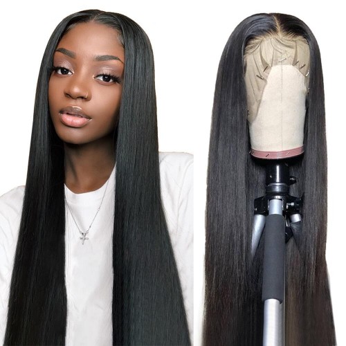 Virgin Human Hair 13x4 Straight Lace Front Wigs 180% Density | Human Hair Wig | Lace Front